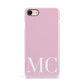 Initials Personalised 2 Apple iPhone 7 8 3D Snap Case
