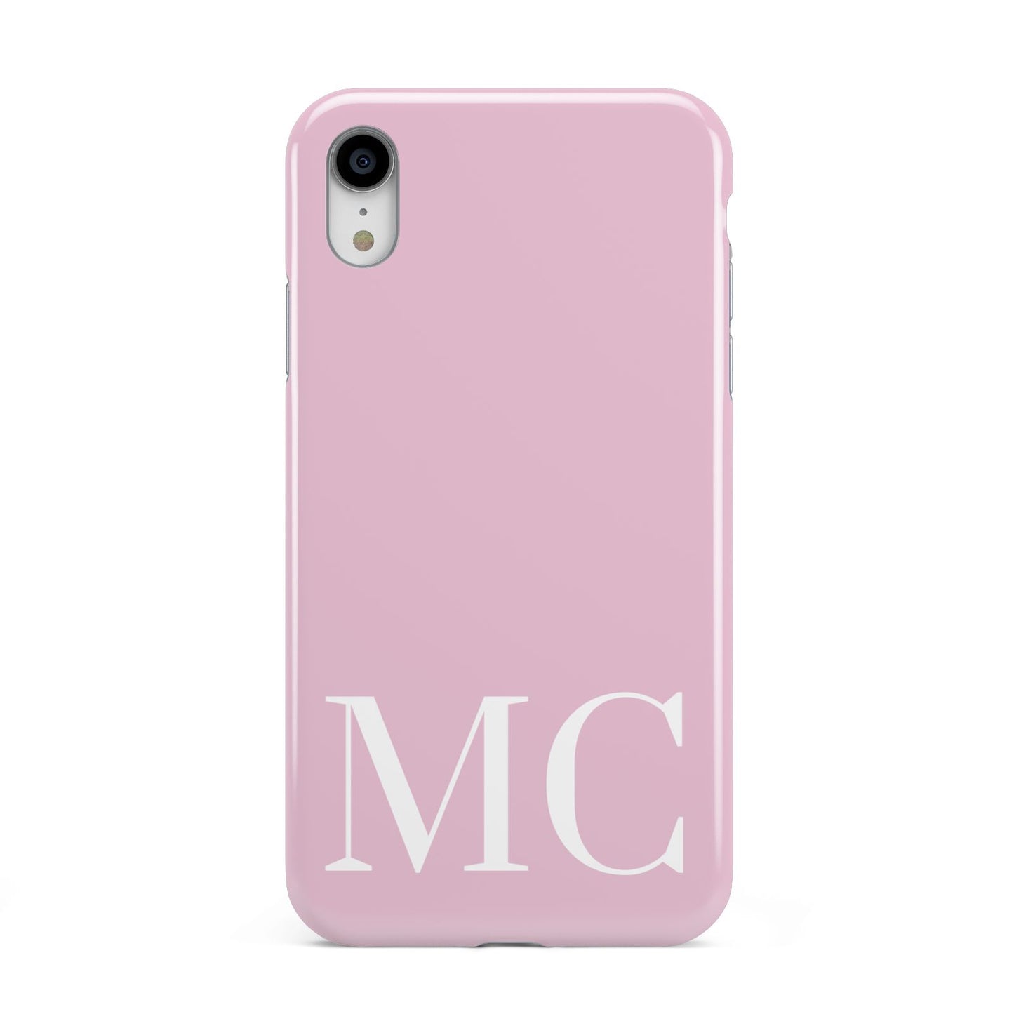 Initials Personalised 2 Apple iPhone XR White 3D Tough Case