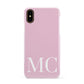 Initials Personalised 2 Apple iPhone XS 3D Snap Case