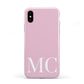 Initials Personalised 2 Apple iPhone XS 3D Tough