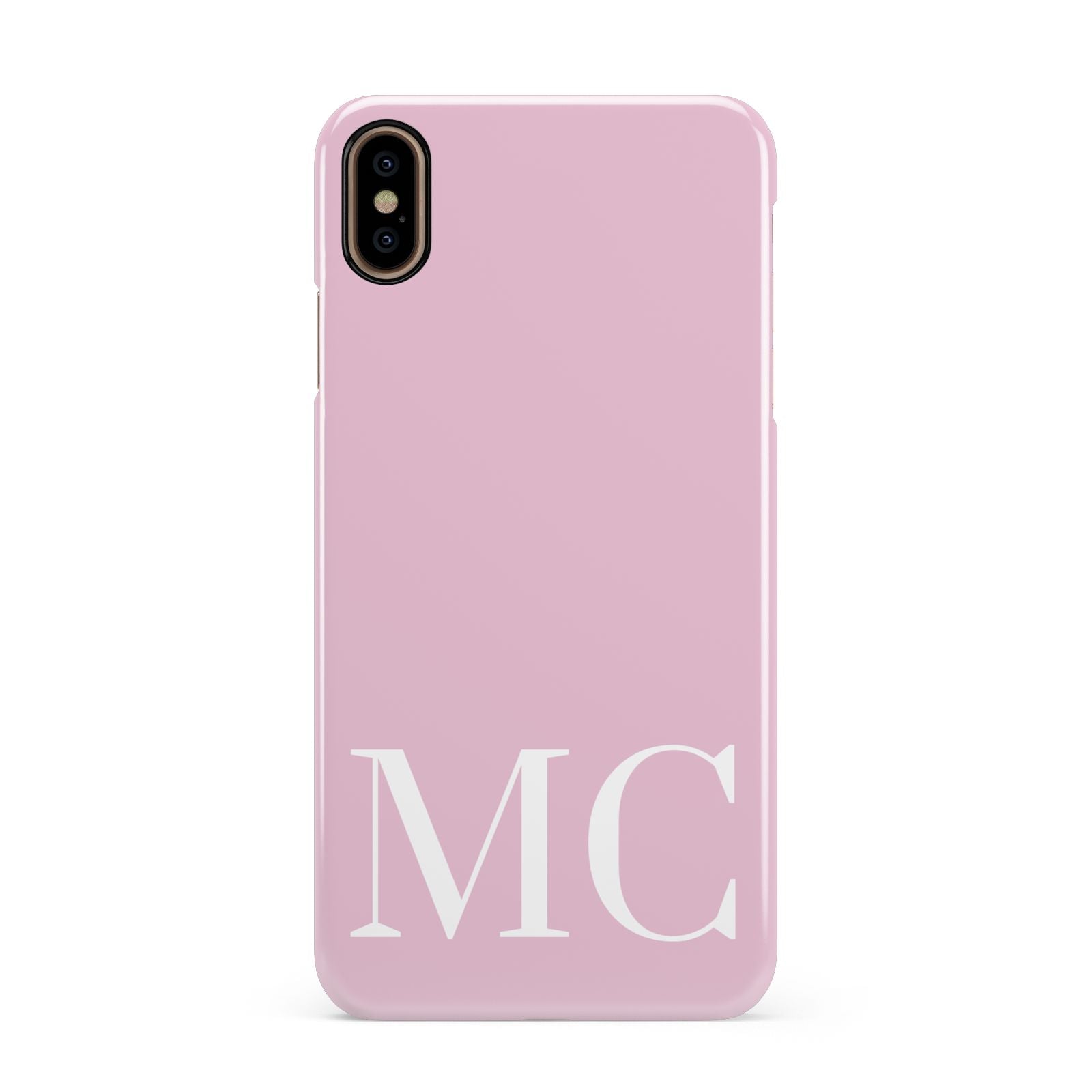 Initials Personalised 2 Apple iPhone Xs Max 3D Snap Case