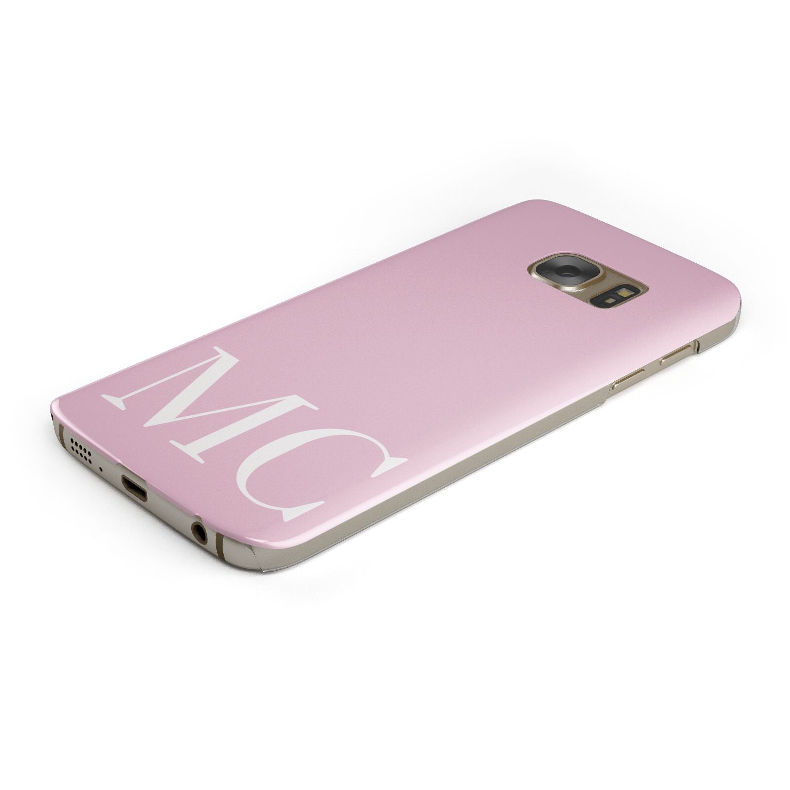 Initials Personalised 2 Protective Samsung Galaxy Case Angled Image