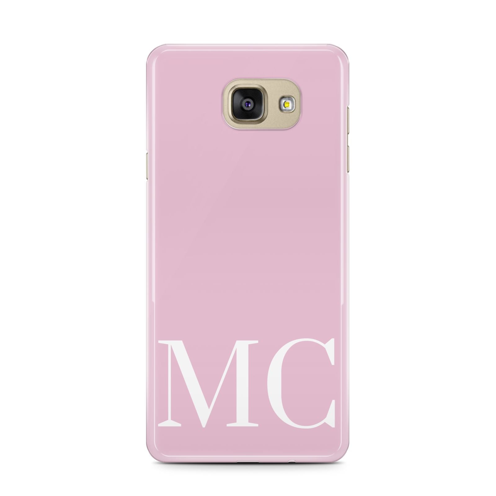 Initials Personalised 2 Samsung Galaxy A7 2016 Case on gold phone