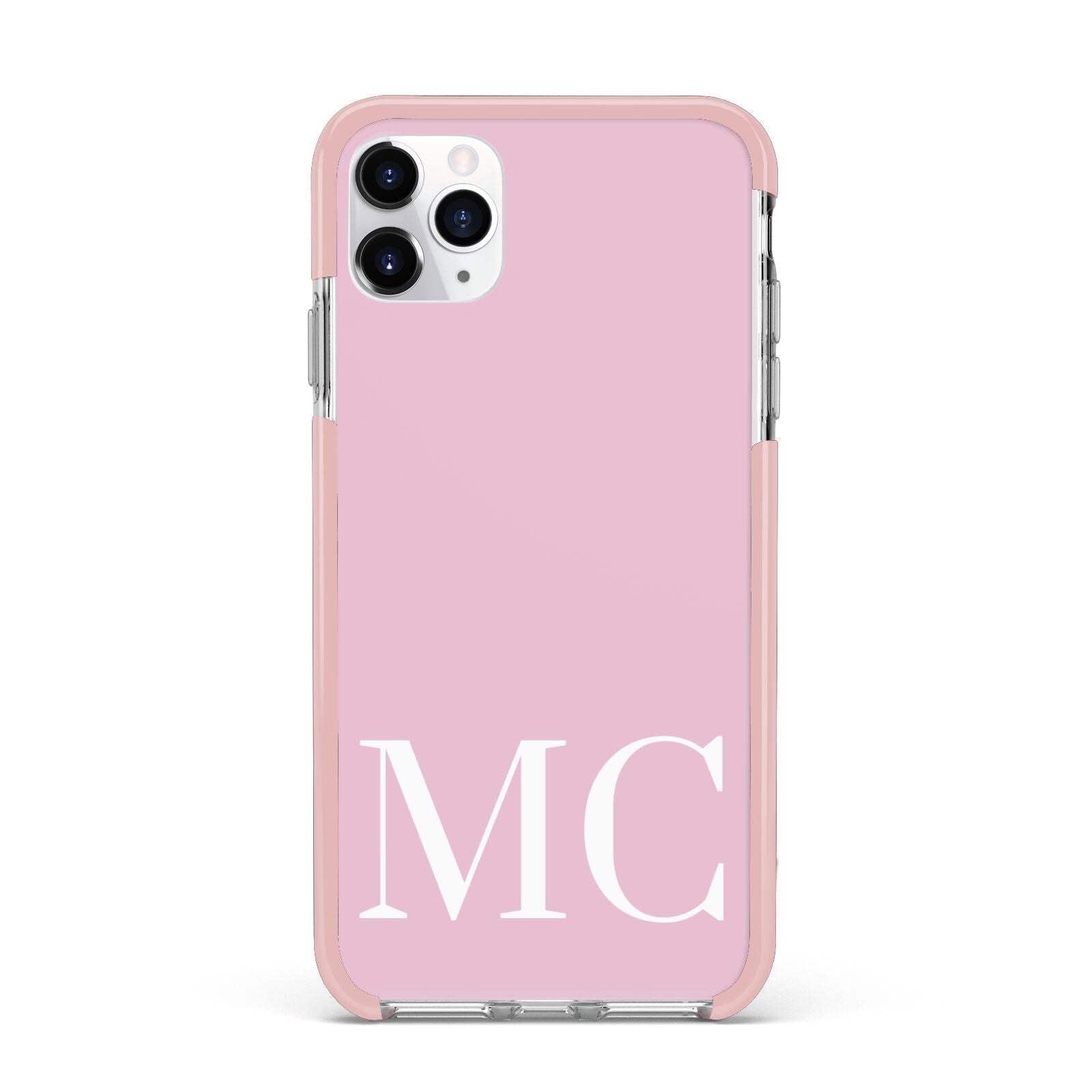 Initials Personalised 2 iPhone 11 Pro Max Impact Pink Edge Case