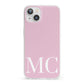Initials Personalised 2 iPhone 13 Clear Bumper Case
