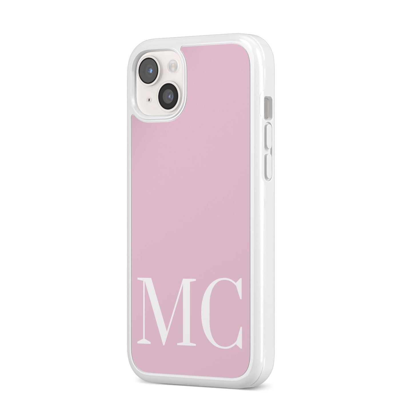 Initials Personalised 2 iPhone 14 Plus Clear Tough Case Starlight Angled Image