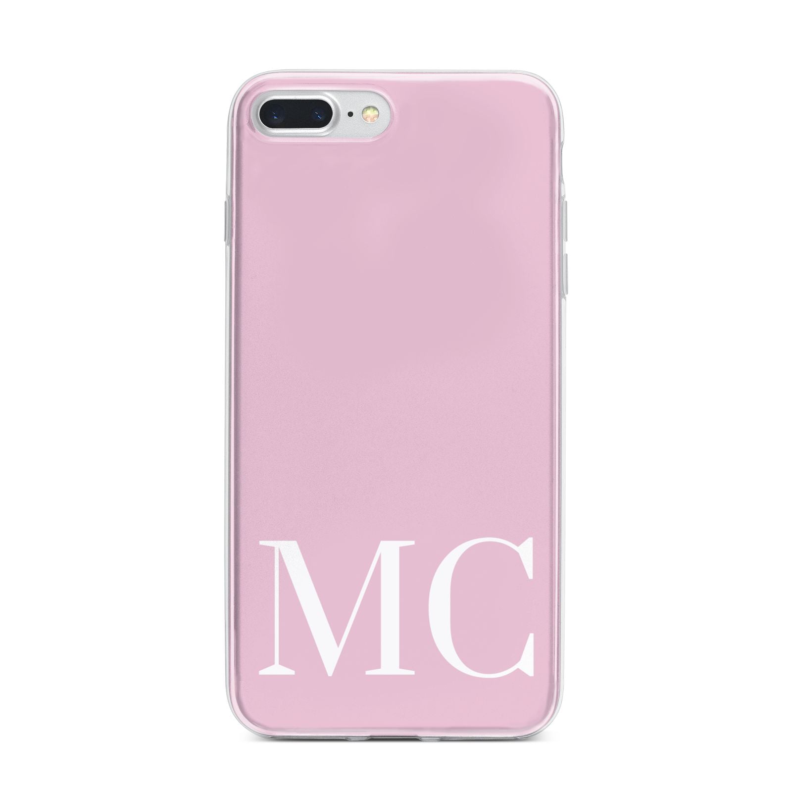 Initials Personalised 2 iPhone 7 Plus Bumper Case on Silver iPhone