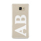 Initials Samsung Galaxy A9 2016 Case on gold phone