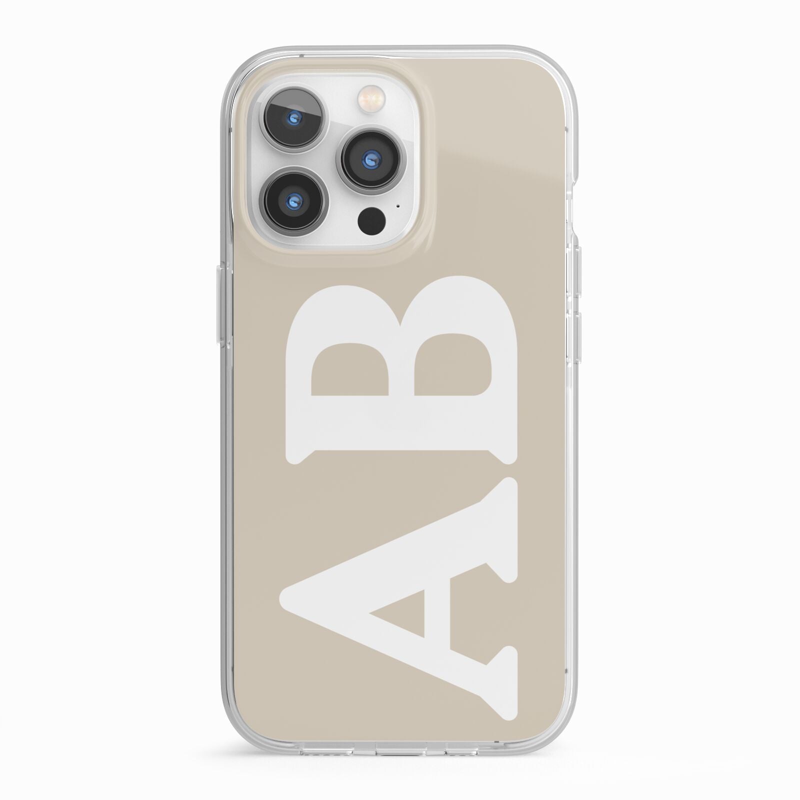 Initials iPhone 13 Pro TPU Impact Case with White Edges