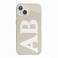 Initials iPhone 13 TPU Impact Case with White Edges