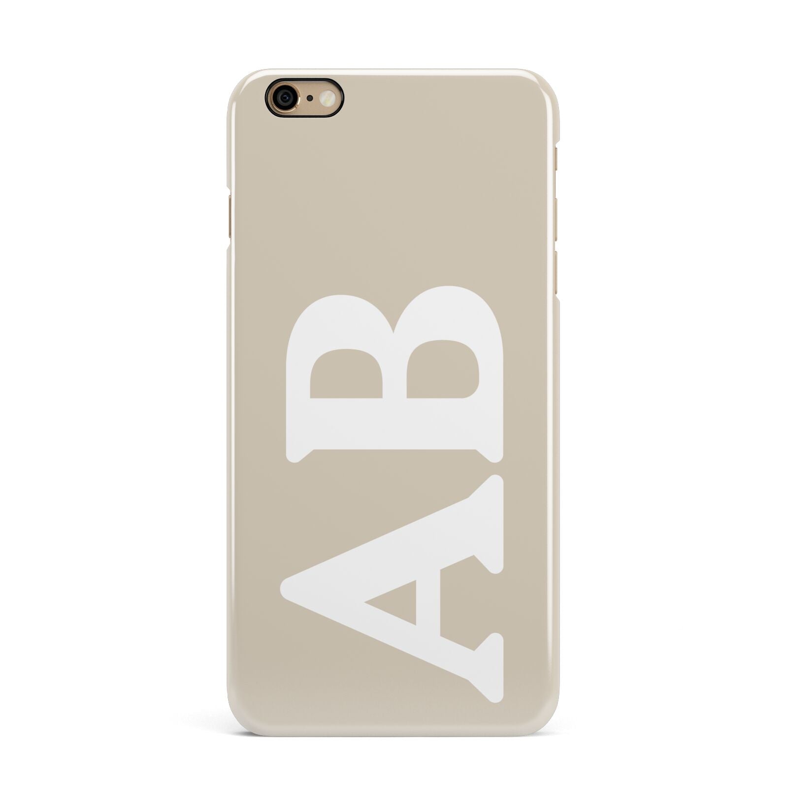 Initials iPhone 6 Plus 3D Snap Case on Gold Phone