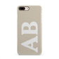 Initials iPhone 8 Plus 3D Snap Case on Gold Phone