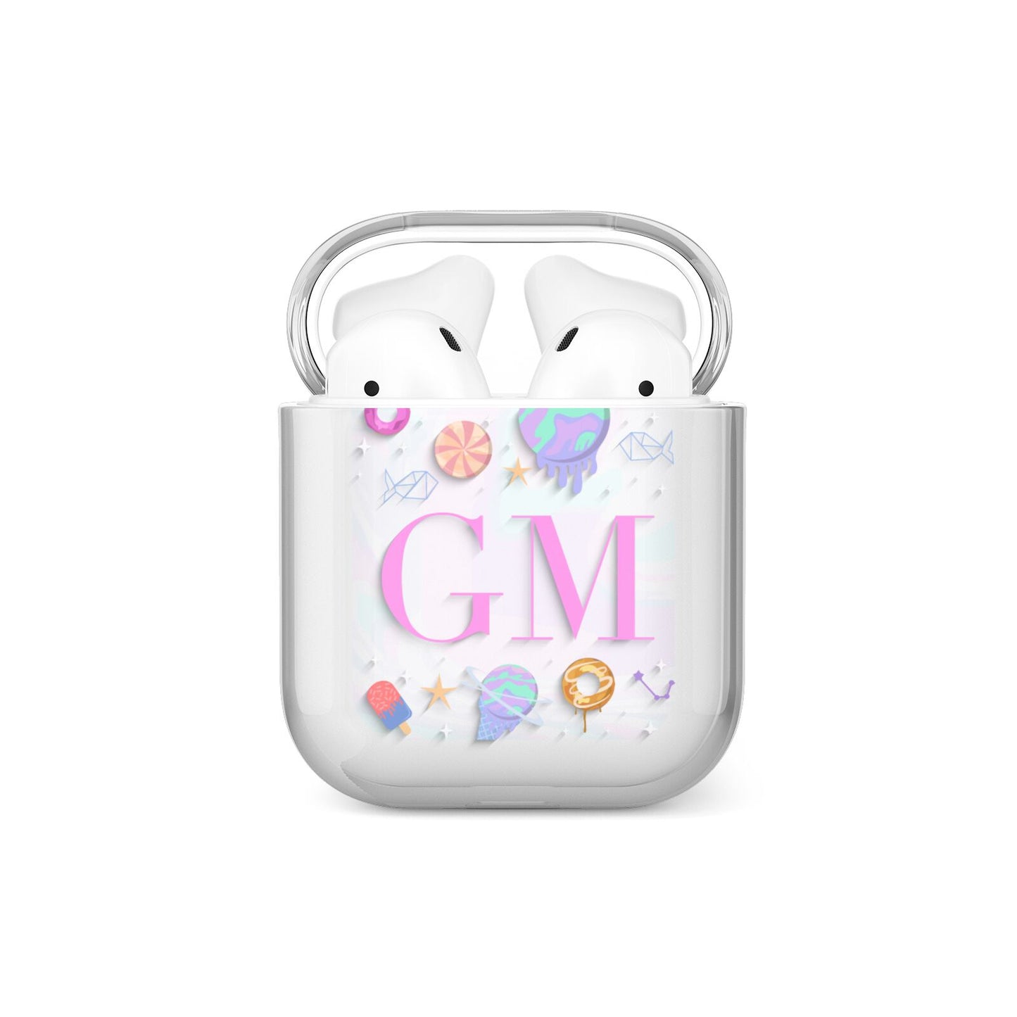 Inky Galactic Scene Personalised Initials AirPods Case
