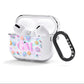 Inky Galactic Scene Personalised Initials AirPods Clear Case 3rd Gen Side Image
