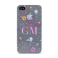 Inky Galactic Scene Personalised Initials Apple iPhone 4s Case