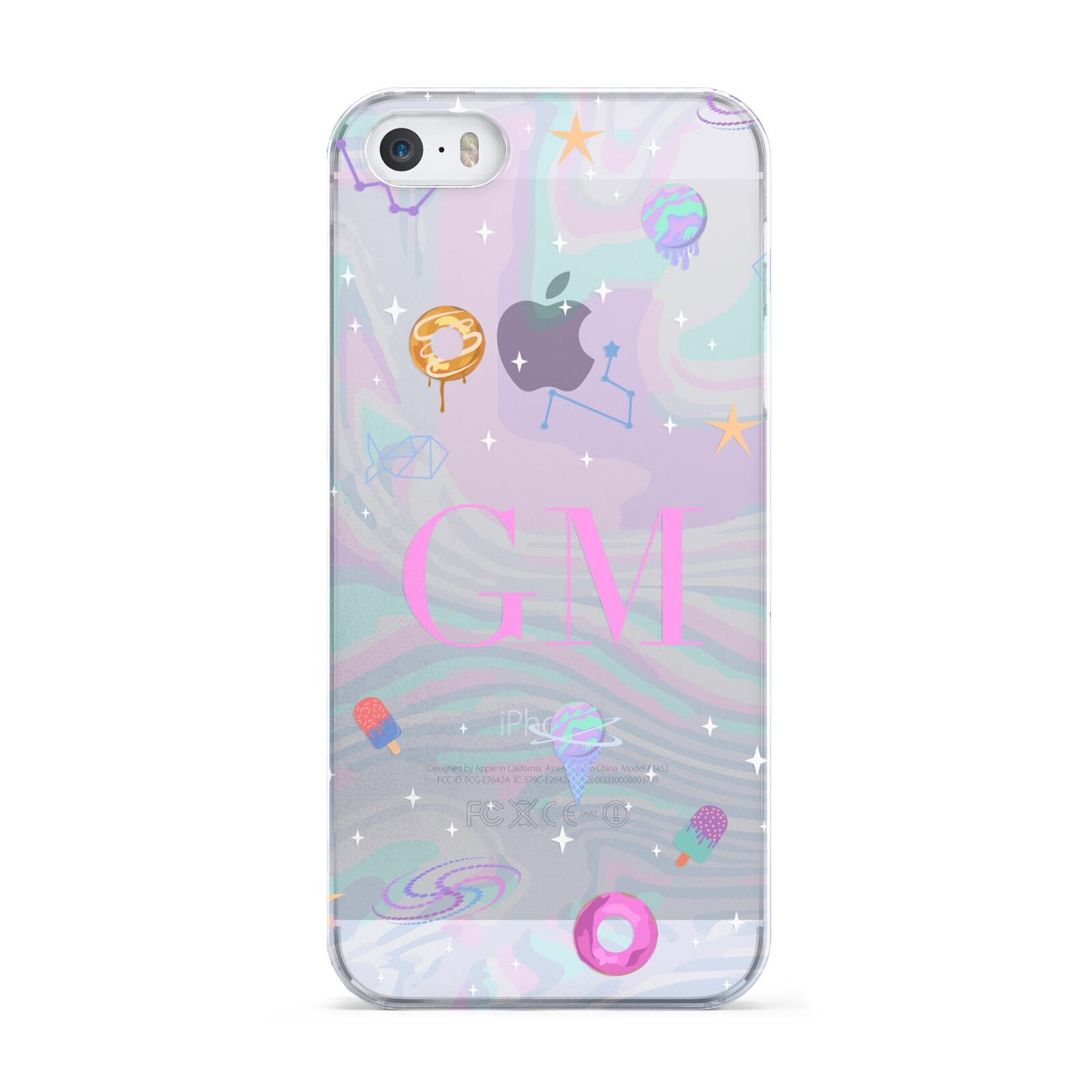 Inky Galactic Scene Personalised Initials Apple iPhone 5 Case