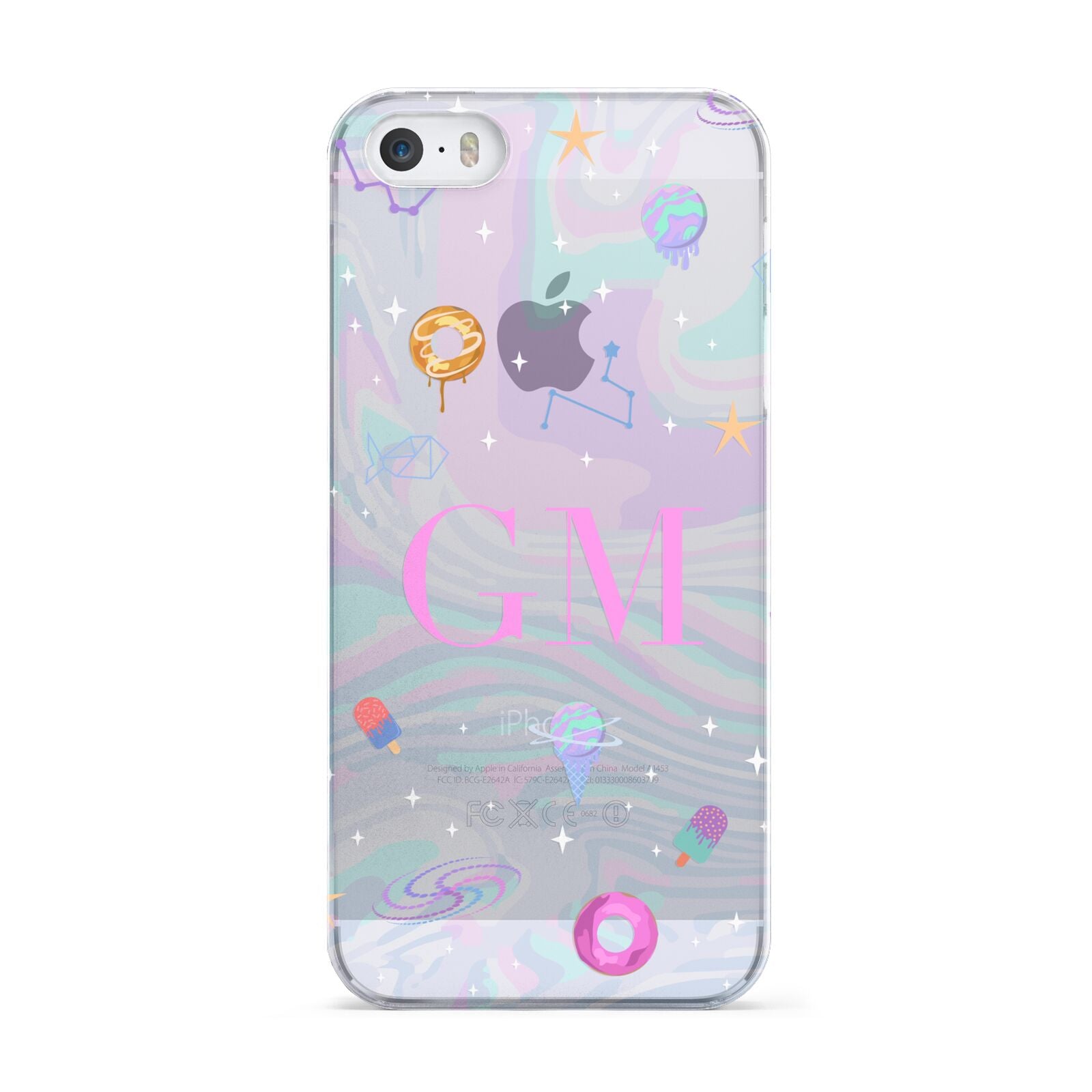 Inky Galactic Scene Personalised Initials Apple iPhone 5 Case