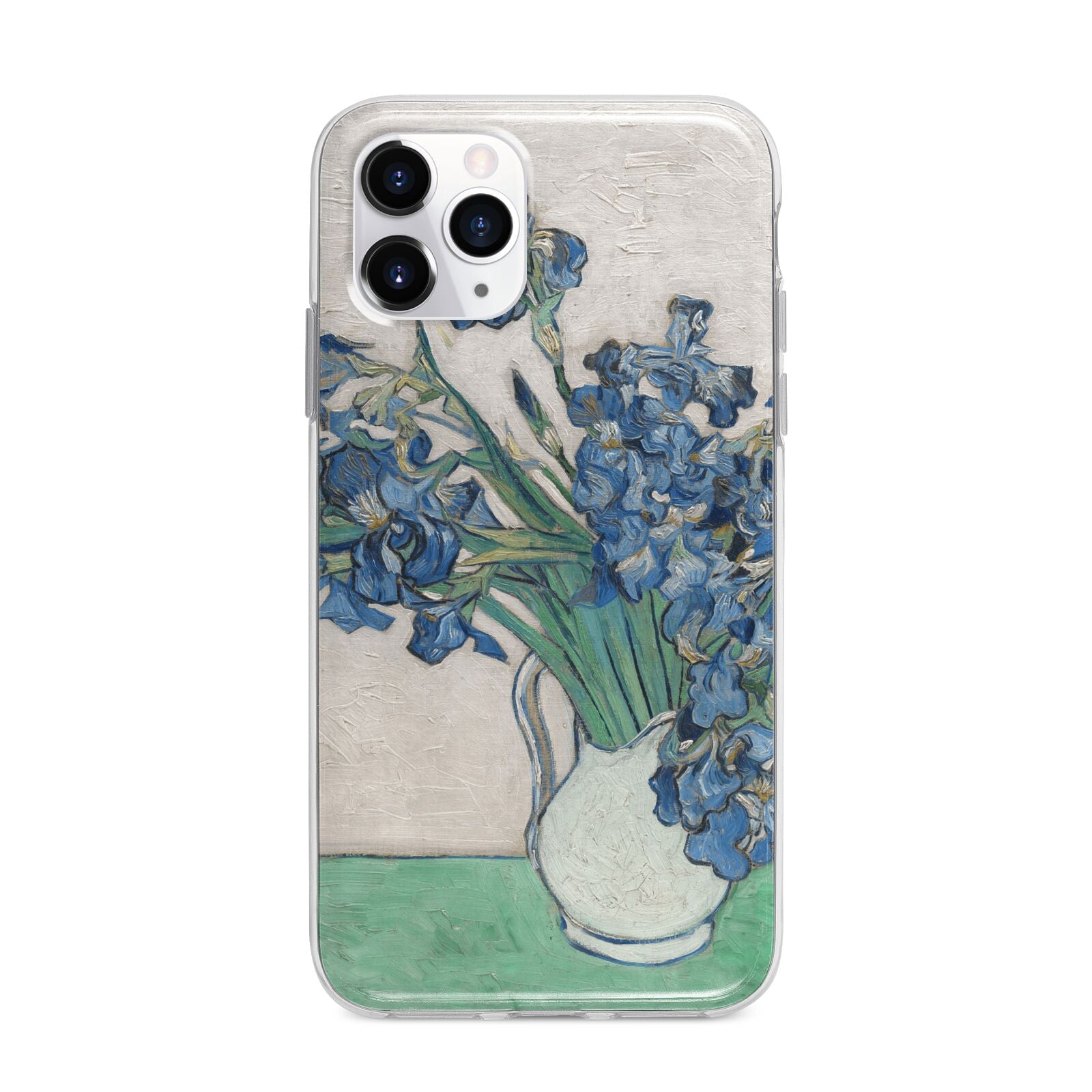 Irises By Vincent Van Gogh Apple iPhone 11 Pro Max in Silver with Bumper Case