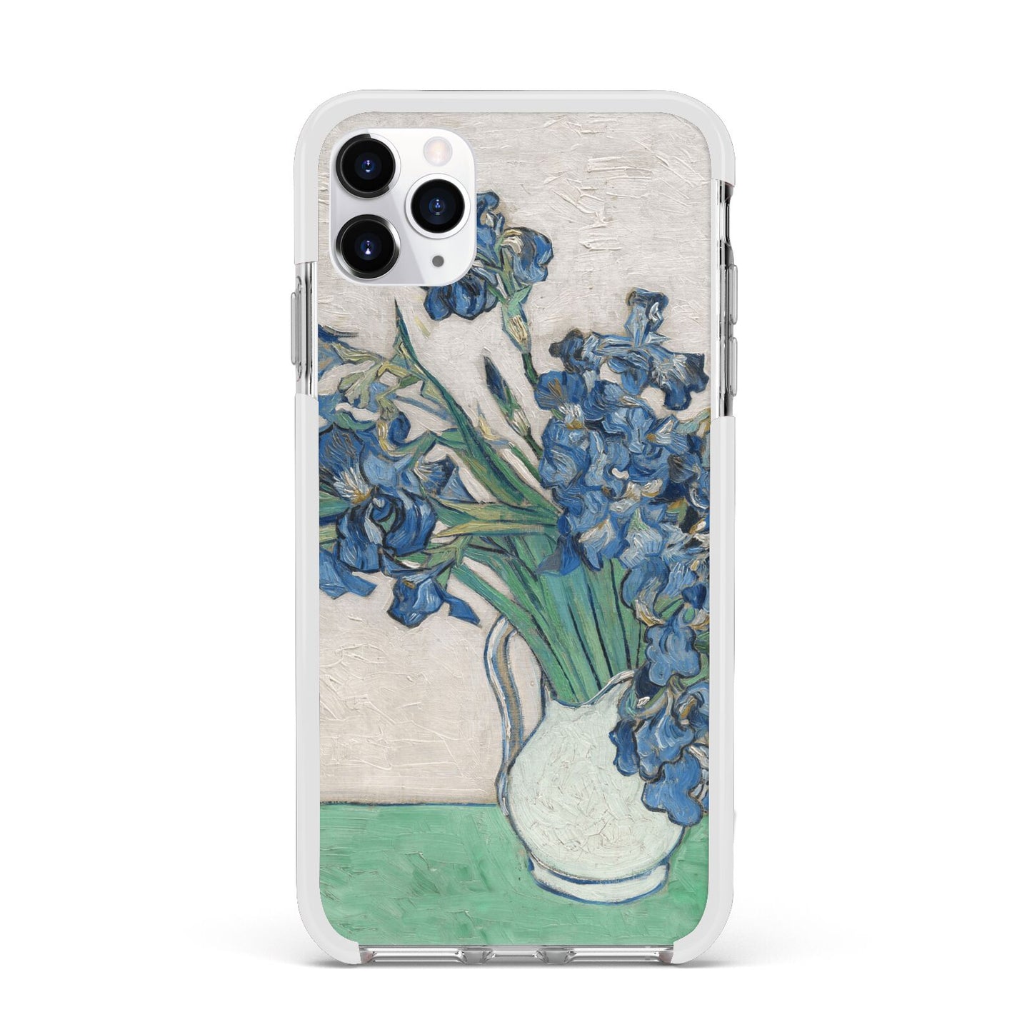Irises By Vincent Van Gogh Apple iPhone 11 Pro Max in Silver with White Impact Case