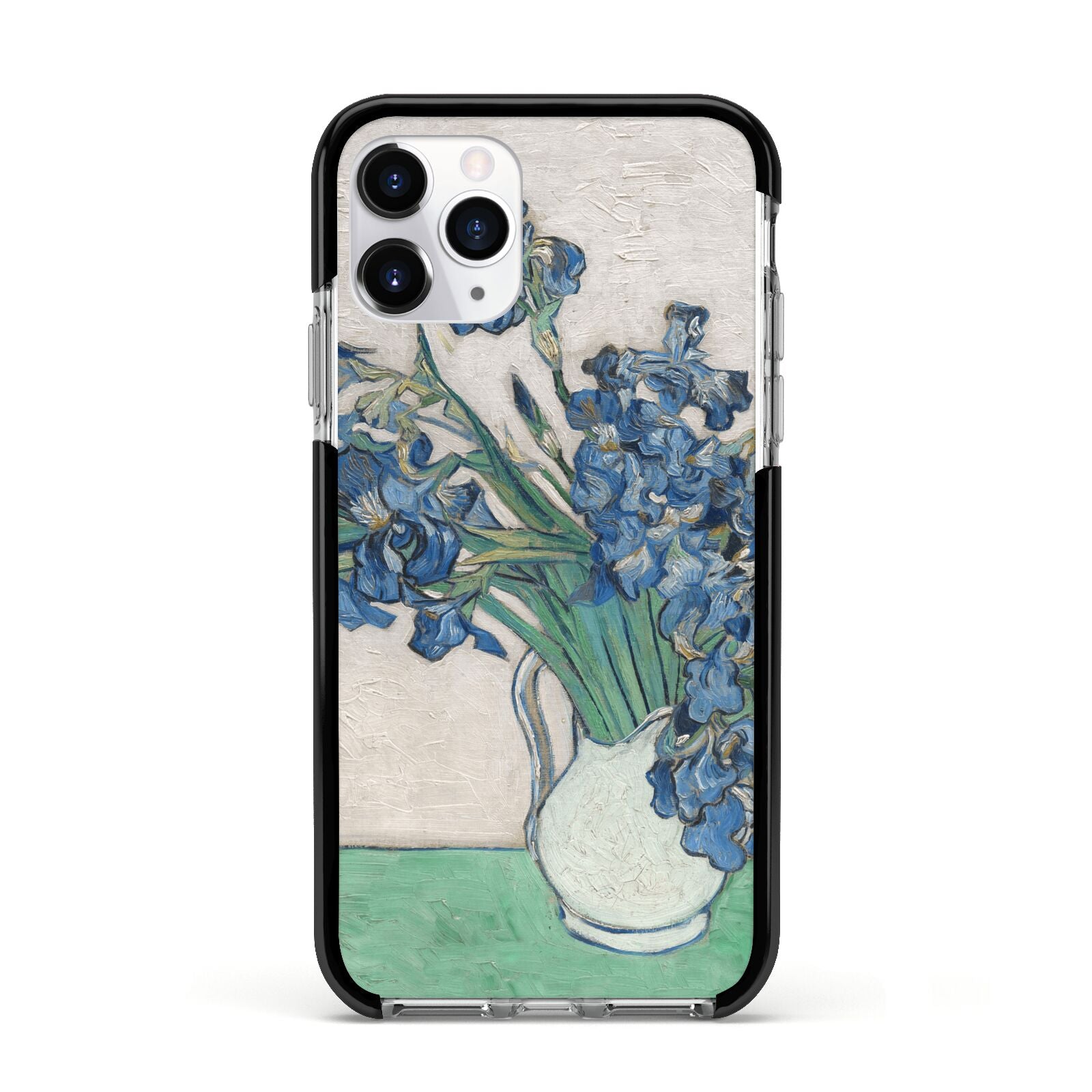 Irises By Vincent Van Gogh Apple iPhone 11 Pro in Silver with Black Impact Case