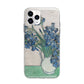 Irises By Vincent Van Gogh Apple iPhone 11 Pro in Silver with Bumper Case