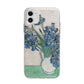 Irises By Vincent Van Gogh Apple iPhone 11 in White with Bumper Case