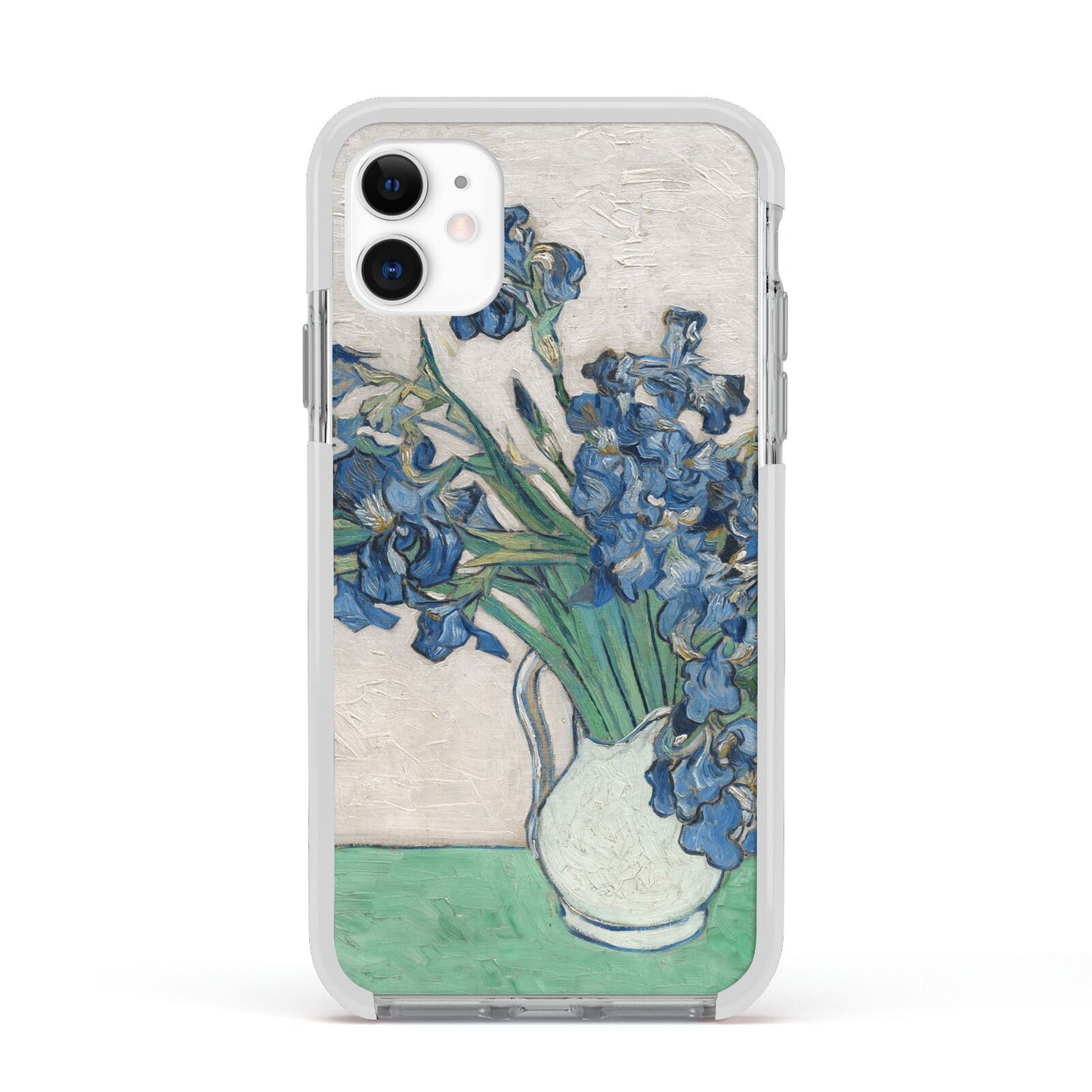 Irises By Vincent Van Gogh Apple iPhone 11 in White with White Impact Case