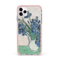 Irises By Vincent Van Gogh iPhone 11 Pro Max Impact Pink Edge Case