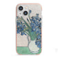 Irises By Vincent Van Gogh iPhone 13 Mini TPU Impact Case with Pink Edges
