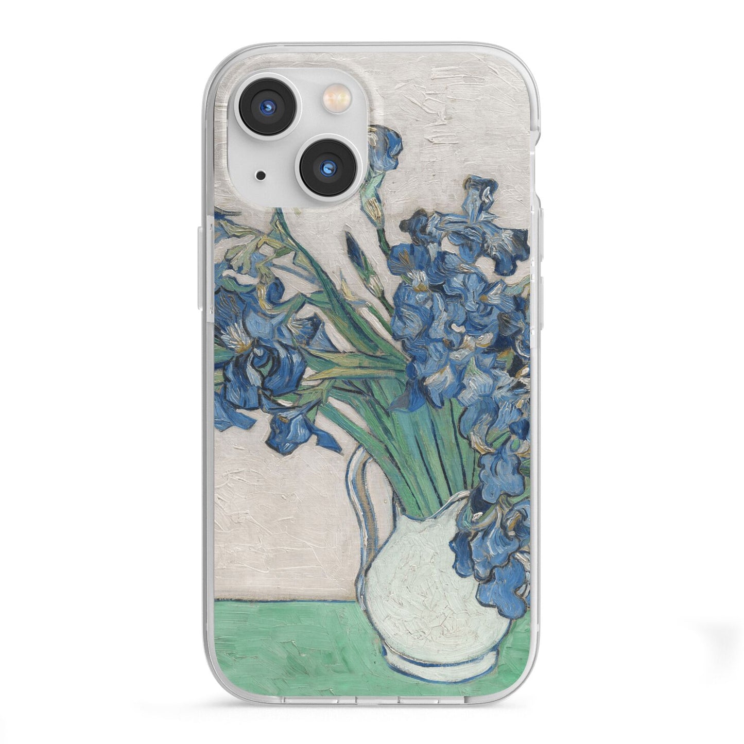 Irises By Vincent Van Gogh iPhone 13 Mini TPU Impact Case with White Edges