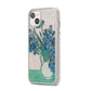 Irises By Vincent Van Gogh iPhone 14 Plus Glitter Tough Case Starlight Angled Image