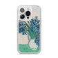 Irises By Vincent Van Gogh iPhone 14 Pro Clear Tough Case Silver