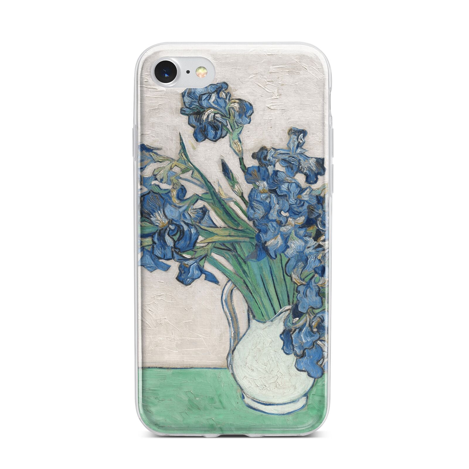 Irises By Vincent Van Gogh iPhone 7 Bumper Case on Silver iPhone
