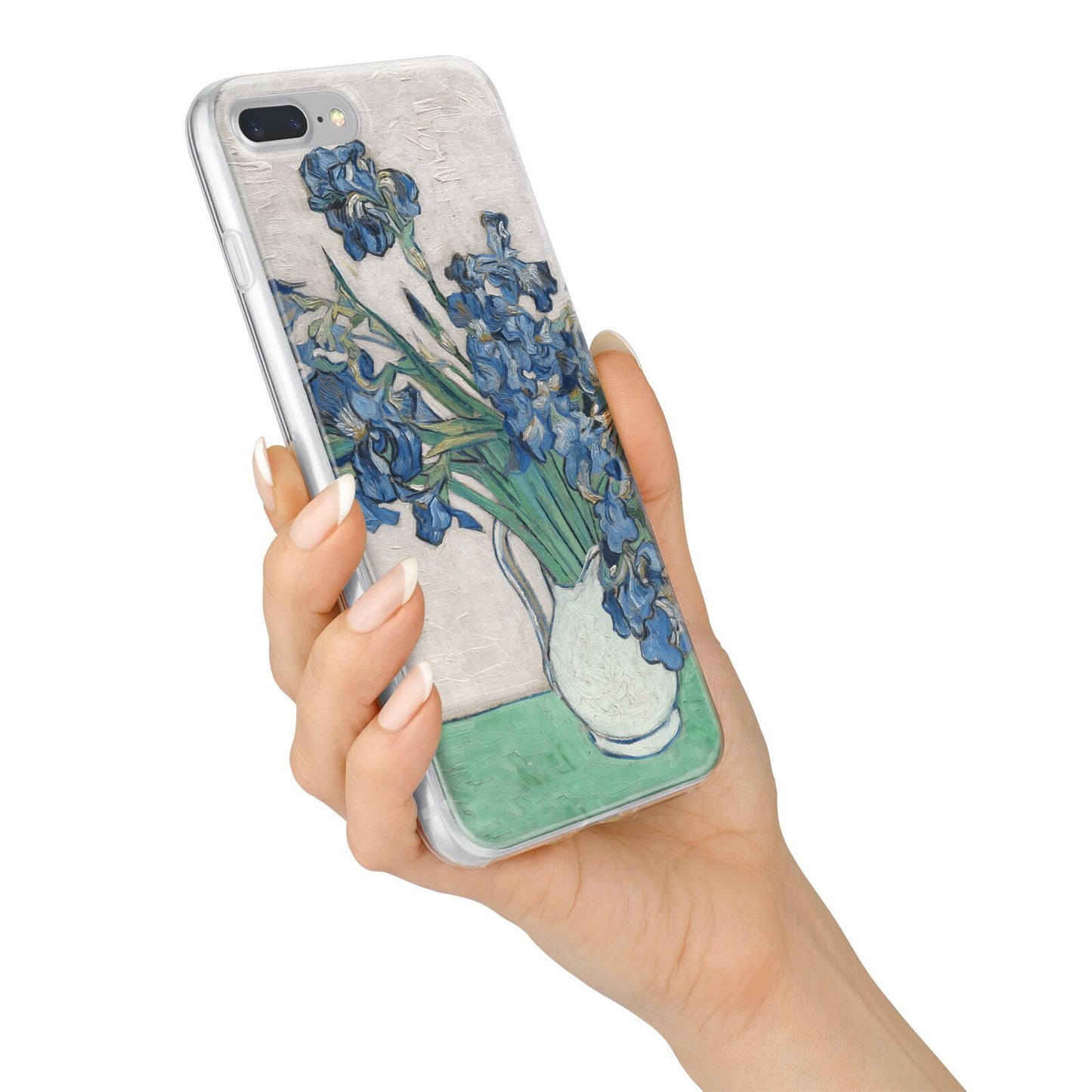 Irises By Vincent Van Gogh iPhone 7 Plus Bumper Case on Silver iPhone Alternative Image