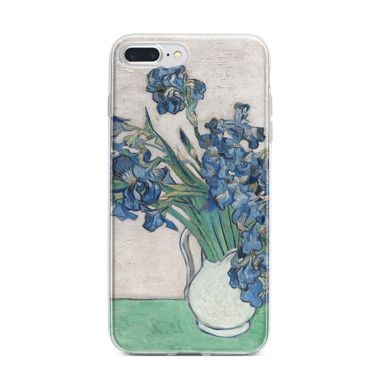 Irises By Vincent Van Gogh iPhone 7 Plus Bumper Case on Silver iPhone