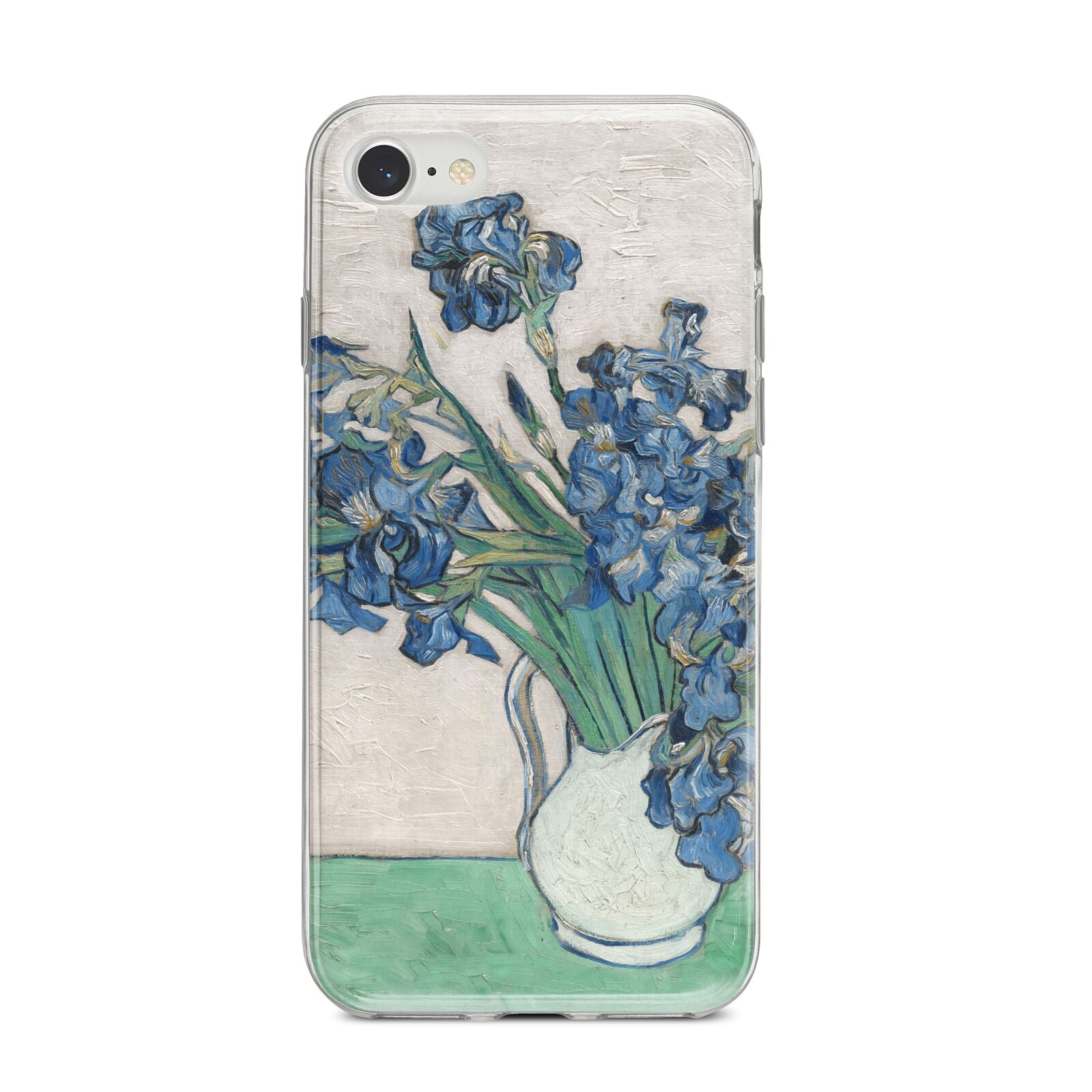 Irises By Vincent Van Gogh iPhone 8 Bumper Case on Silver iPhone