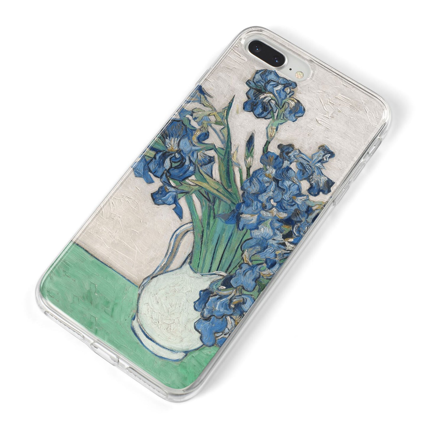 Irises By Vincent Van Gogh iPhone 8 Plus Bumper Case on Silver iPhone Alternative Image