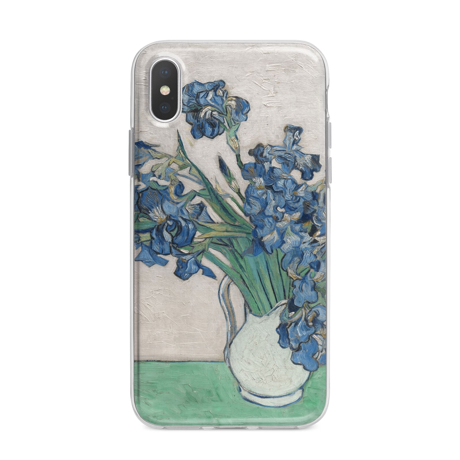 Irises By Vincent Van Gogh iPhone X Bumper Case on Silver iPhone Alternative Image 1