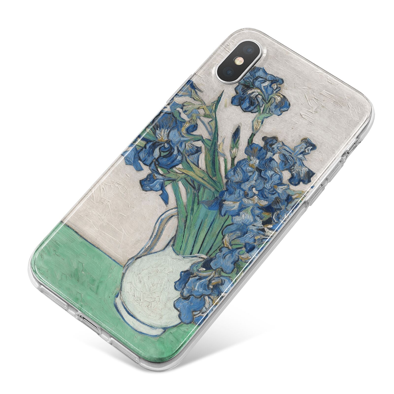 Irises By Vincent Van Gogh iPhone X Bumper Case on Silver iPhone