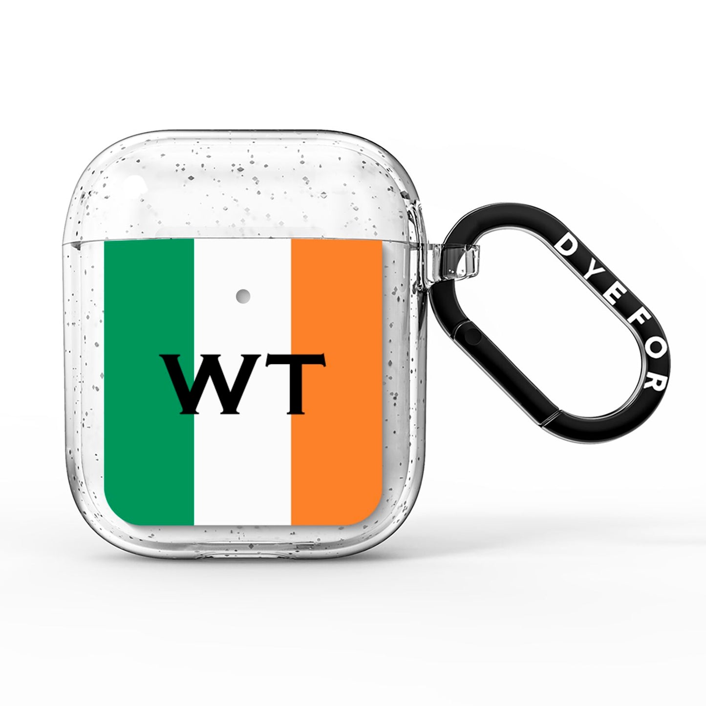 Irish Colours Personalised Initials AirPods Glitter Case