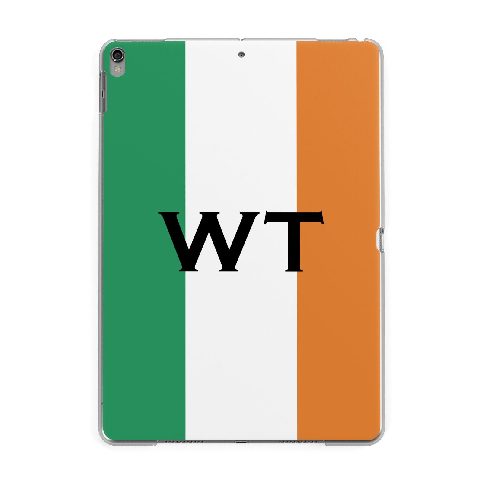 Irish Colours Personalised Initials Apple iPad Grey Case