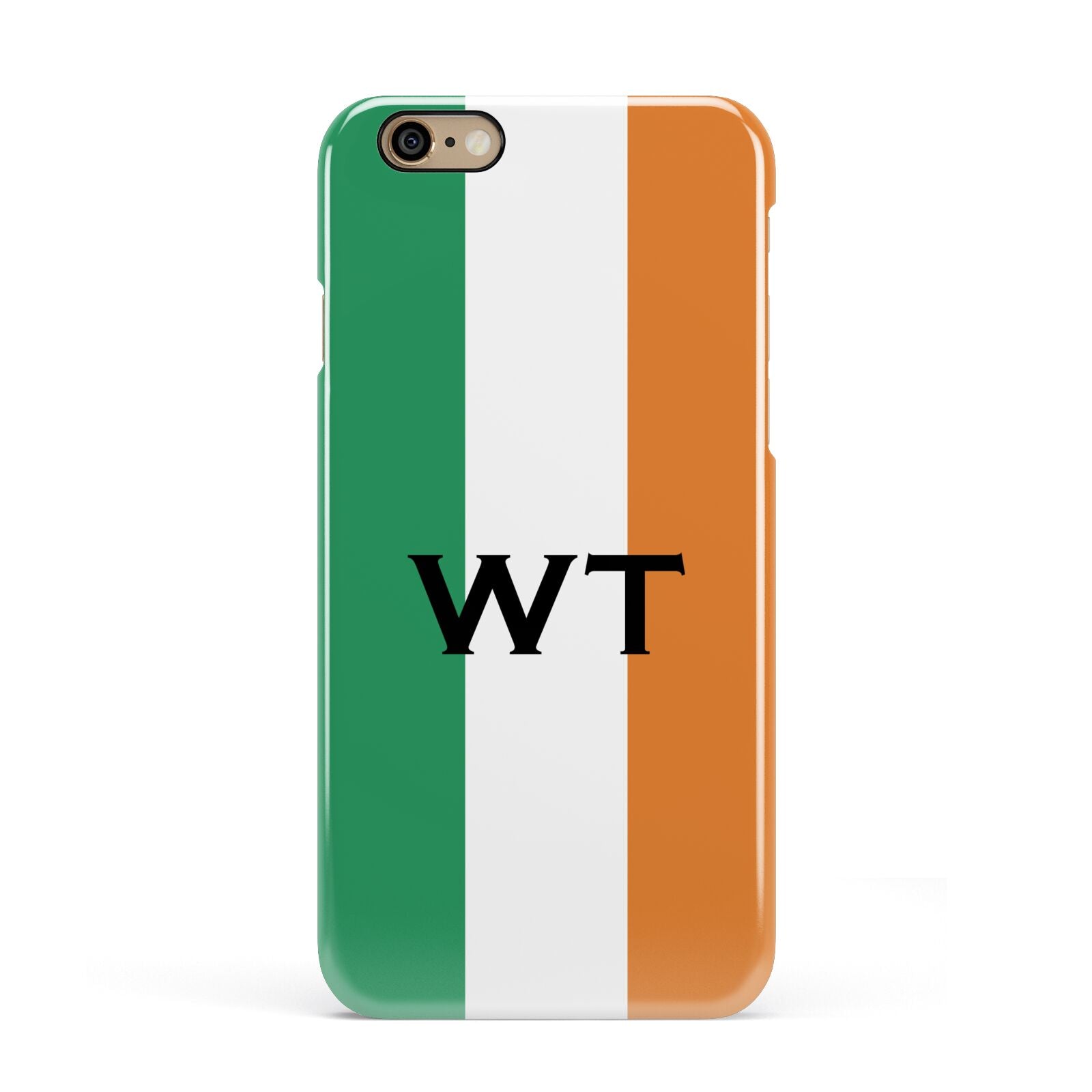 Irish Colours Personalised Initials Apple iPhone 6 3D Snap Case