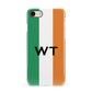 Irish Colours Personalised Initials Apple iPhone 7 8 3D Snap Case