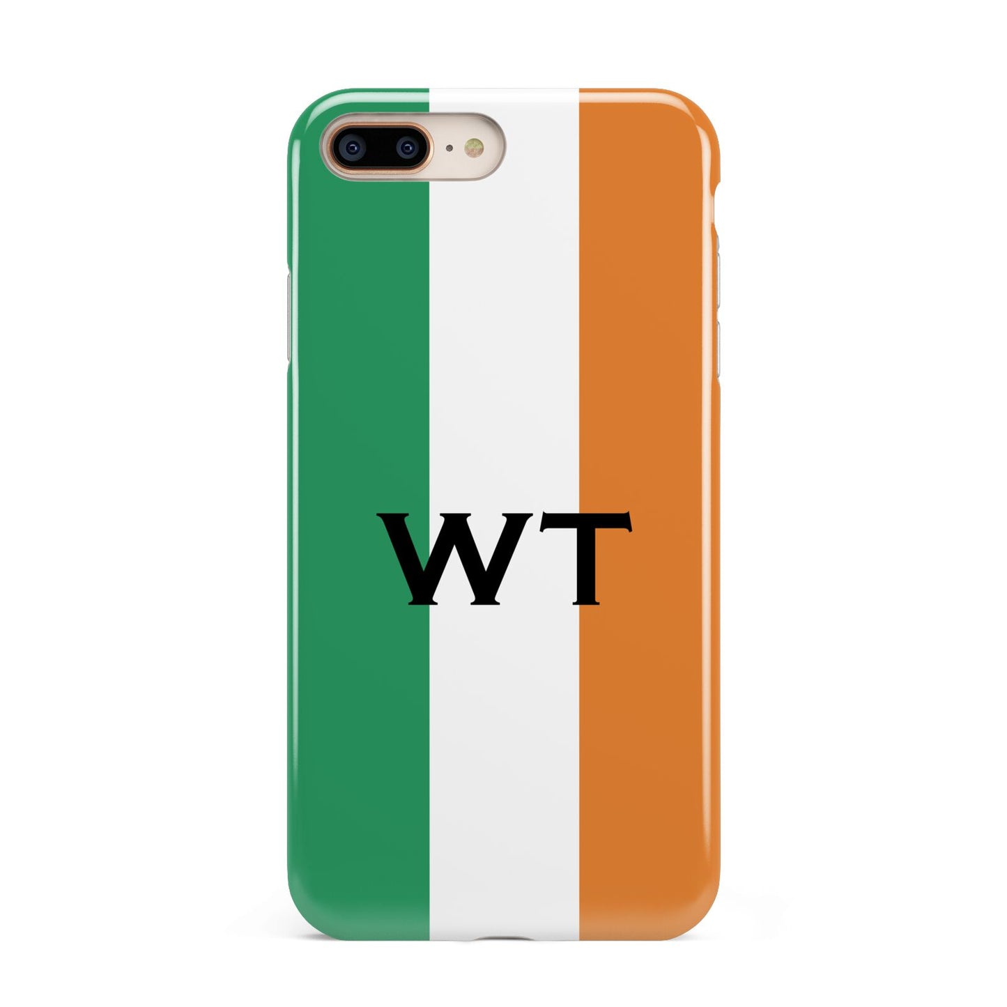Irish Colours Personalised Initials Apple iPhone 7 8 Plus 3D Tough Case