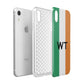 Irish Colours Personalised Initials Apple iPhone XR White 3D Tough Case Expanded view
