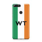 Irish Colours Personalised Initials Huawei Y7 2018