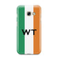 Irish Colours Personalised Initials Samsung Galaxy A3 2017 Case on gold phone