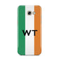Irish Colours Personalised Initials Samsung Galaxy A5 2017 Case on gold phone