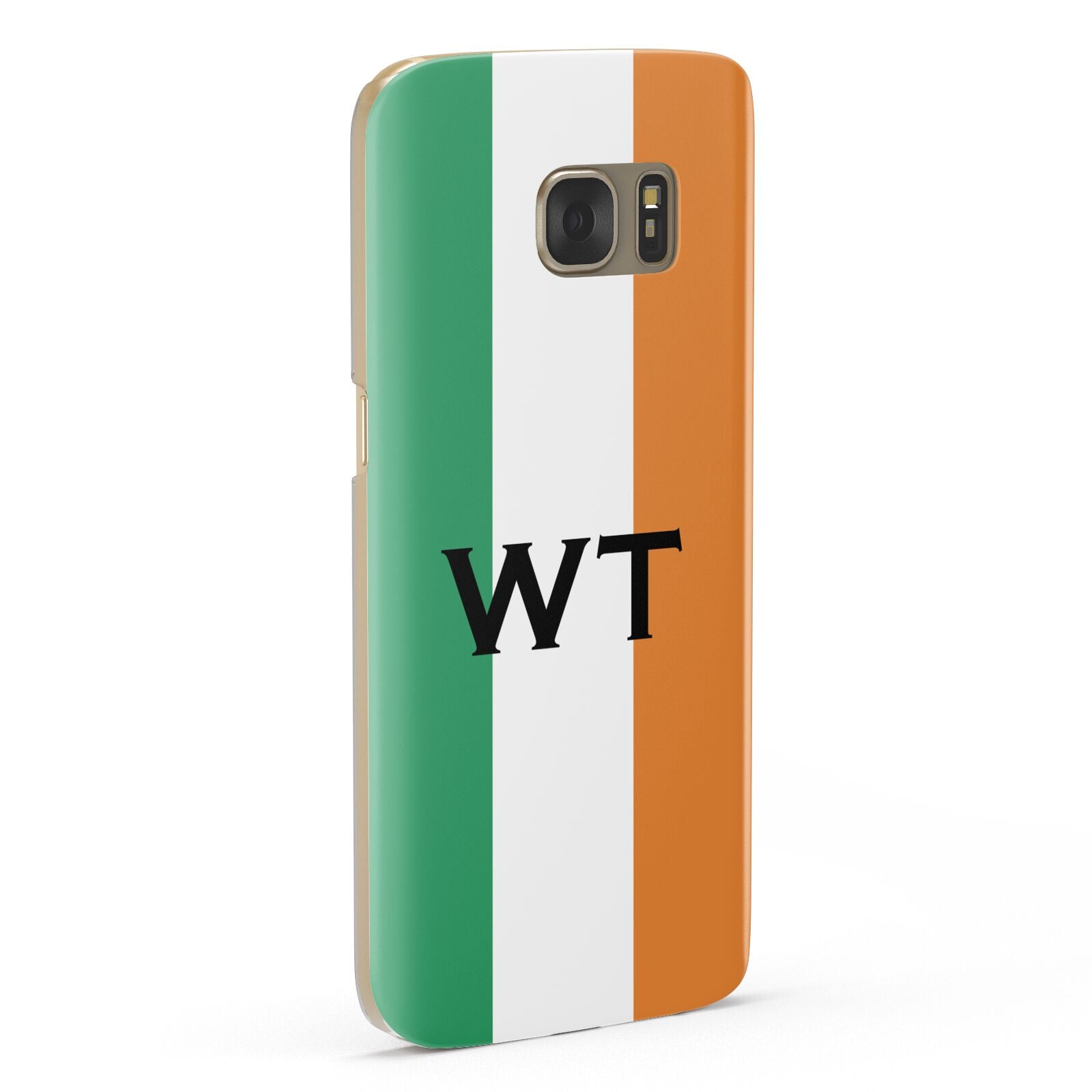 Irish Colours Personalised Initials Samsung Galaxy Case Fourty Five Degrees