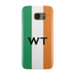 Irish Colours Personalised Initials Samsung Galaxy Case